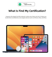 Traceur AirTag anti-perte certifié MFi pour Apple iOS – Localisateur de bagages, clés, sacs à dos, portefeuilles, valises, passeports et animaux de compagnie