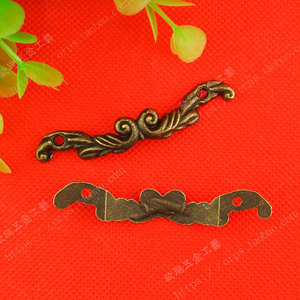 Tirador de cajón estilo antiguo de aleación de zinc A21 pequeño 65*11mm para armario, joyero, accesorio de embalaje de regalo - Product Image 3