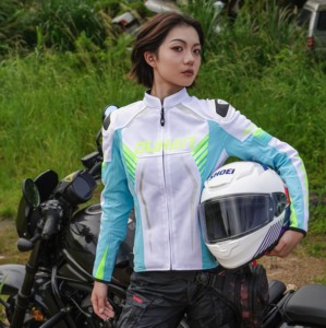 Chaqueta de Motocicleta para <span class=keywords><strong>Mujer</strong></span> Duhan, Chaqueta Protectora de Motocicleta con Certificación CE, Protector de Espalda Extraíble - Product Image 2