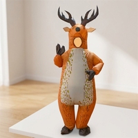Costume gonflable de Noël pour adulte, thème Père Noël, mascotte gonflable pour parc d'attractions, centre commercial, spectacle, accessoire de performance