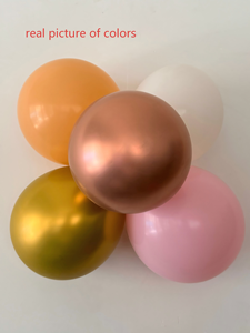 <strong>Nude</strong> Pastel Pink Metallic Gold Matte White <strong>Balloons</strong> Rose Gold <strong>Balloon</strong> Garland Arch Kit for Wedding Bridal Birthday Decorations - Product Image 5