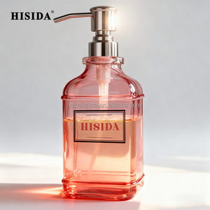 Botellas <span class=keywords><strong>de</strong></span> Vidrio para Jabón Líquido <span class=keywords><strong>de</strong></span> Lujo al por Mayor, 4OZ 8OZ 16OZ 18oz, Botella Cuadrada Transparente para Lavavajillas, Botella Vacía para Jabón Líquido con Bomba - Product Image 3