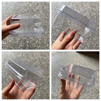 Vente chaude Rectangle En Plastique Gâteau Boîte Dessert Récipient Avec Couvercles Transparents Boulangerie Emballage PET Boîte
