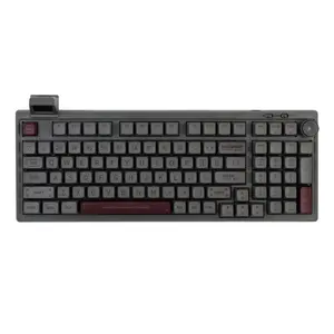 Verano 2024 EPOMAKER RT100 perilla y Mini pantalla Teclado de máquina de escribir retro Teclado mecánico 75 teclado láser