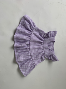 Vestido personalizado <span class=keywords><strong>de</strong></span> verano para niña Seersucker verde a cuadros Niña sin mangas correa <span class=keywords><strong>de</strong></span> hombro nudo <span class=keywords><strong>vestidos</strong></span> lindos para niña - Product Image 4
