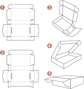 Bán buôn Đen bưu phẩm vận chuyển hộp biểu tượng tùy chỉnh có thể tái chế sóng quà tặng gửi Thư hộp Bưu Chính cho pet đồ chơi Nguồn cung cấp bao bì - Product Image 3