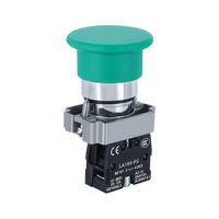 XB2-BC42 du fabricant LVMA Bouton d'alimentation à réarmement automatique Bouton 22mm Tête champignon Bouton poussoir en métal 10A Max. 220V