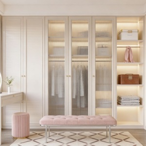 Venta Directa de Fábrica, Armario Moderno Minimalista Nórdico Multifuncional Personalizado, Armario de Madera Maciza para Dormitorio, Sala de Estar, Armario Grande - Product Image 3