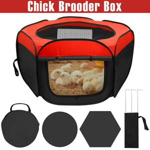Caja de cría de pollos de fábrica, corralito para mascotas, <span class=keywords><strong>jaula</strong></span> plegable portátil para pollos de bebé, tienda de campaña, caja de incubación para pollitos, patos, conejos, gatos, cachorros - Product Image 5