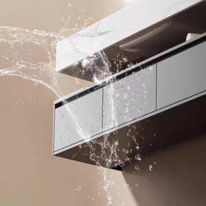 Meuble sous-vasque de salle de bain design moderne de style européen avec miroir <span class=keywords><strong>LED</strong></span> résistant à l'eau pour hôtels et ménages - Product Image 4