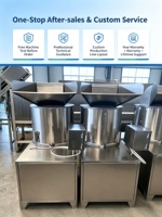 Automatische groenteschiller voor knoflook, ui, gember, volledig geautomatiseerde installatie voor de productie van knoflookpasta en -poeder