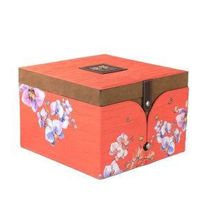 PU Leather Luxury Desert Cookie Food Mid-Autumn Mooncake Box Wedding Candy Gift Box