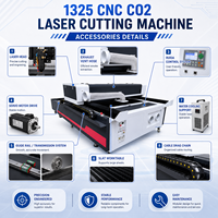 Machine laser CO2 CNC Shandong Chenmai 1325 1300 2500mm 150W 180W 300W pour acrylique, bois, MDF, caoutchouc, cuir, papier