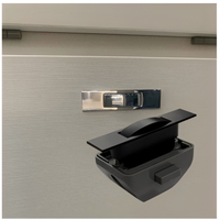 Accessoires de serrure de tiroir rectangulaire sans clé à bouton-poussoir pour camping-car, caravane, équipements marins et yachts