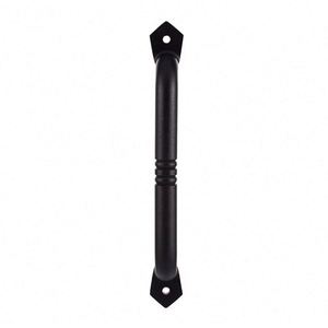 WEKIS Modern Design Black Heavy Duty Carbon Steel <b>Handle</b> Pull Sliding Barn <b>Door</b> Hardware 200mm Length Easy Installation <b>Door</b> - Product Image 4