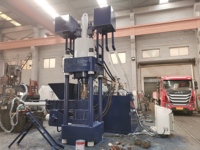 Presse hydraulique pour briquettes de copeaux de métal tournages de sciure d'acier