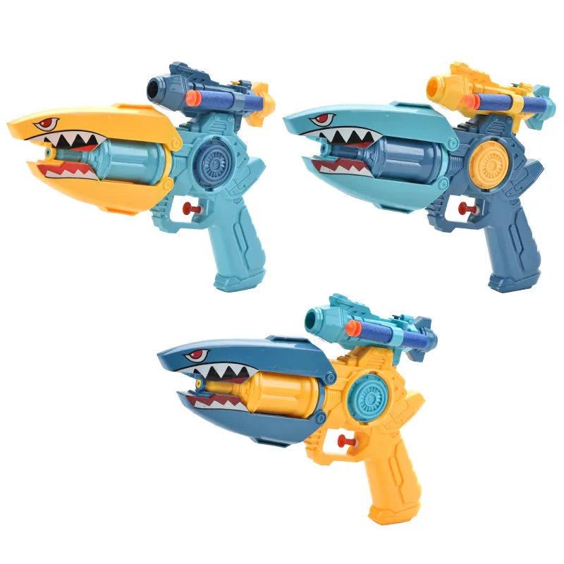 Shark Soft Air Gun Water Gun 2 in 1 Summer Water Carnival Water Toys Gun For Kids And Adult