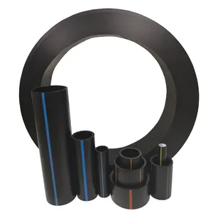 普惠12英寸HDPE黑色塑料水管尺寸厂家价格