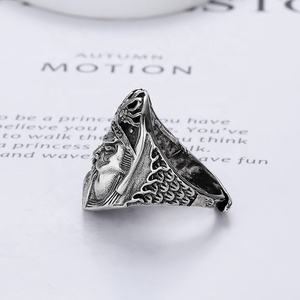 Hiphop Guardian Portrait Finger Ring Protect Biker <span class=keywords><strong>Rings</strong></span> For <span class=keywords><strong>Men</strong></span> And Boys - Product Image 5