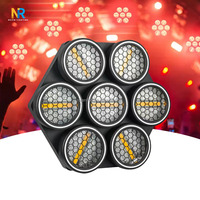 Luz Retro de 7 Ojos, 7x50 LED, Efectos Estroboscópicos COB RGB, Iluminación de Matriz para DJ, para Conciertos