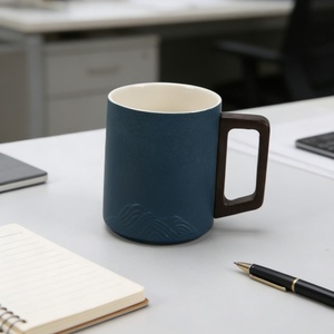 Caneca de Chá de Cerâmica com Tampa 15oz, Segura para Lava-Louças, Ecológica, para Uso Doméstico e no Escritório, com Separação de Chá, Lembrança - Product Image 6