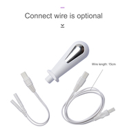 Konmed KM506 Sonde vaginale pour appareil TENS, entraîneur musculaire pelvien féminin, électrodes médicales en ABS et acier inoxydable, 110g, diamètre 28mm