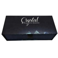 Boîte cadeau élégante à tiroir coulissant rigide noir avec impression personnalisée pour l'emballage de petits articles