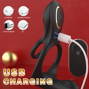 ผลิตภัณฑ์ใหม่ แหวนสั่นคู่สำหรับคู่รัก วัสดุ TPE ช่วยชะลอการหลั่ง กระตุ้นจุดซ่อนเร้น สำหรับนวดไข่ อุปกรณ์เสริมทางเพศ - Product Image 5