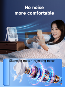 Manufacturer 2025 New Hand Portable Mini USB Rechargeable Small Pocket Fan with USB for Students Commuters Desk with 100 Speeds - Product Image 5