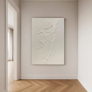 Art mural abstrait Wabi Sabi personnalisé en gros pour hôtel, fait main, texturé 3D, moderne, sur toile acrylique, pour salon - Product Image 2