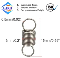 Ressort en acier inoxydable à double crochet personnalisé, petite taille, à tension réglable, longueur sur mesure, pour meubles, automobiles et accessoires de quincaillerie