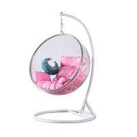 Fauteuil suspendu créatif et moderne pour extérieur, design américain, chaise bulle, hamac, panier suspendu en forme d'hémisphère