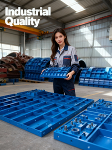 Tùy chỉnh hiện đại cường độ cao thép xây dựng bê tông tường kim loại khuôn bảng ván khuôn cho nền móng - Product Image 2