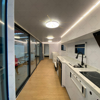 Maison préfabriquée moderne de 20 pieds 40 pieds pour l'extérieur Petite maison Studio mobile pod de bureau Cabine Apple