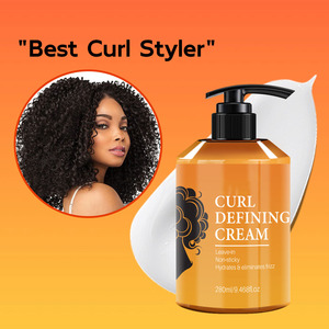 <b>Hair</b> Curl Defining Styling Cream <b>Curly</b> Conditioner <b>Products</b> Black <b>Woman</b> Bouncy Curls Enhancer - Product Image 2