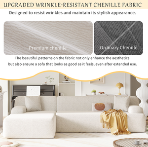 <b>U</b>-Style Modern Large <b>U</b>-Shape Modular Sectional Sofa Set for Apartment Hotel <b>Living</b> Room Bedroom Salon 2 Piece Free Combination - Product Image 4