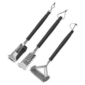 Brosse de nettoyage en acier inoxydable pour cuisine, outils de nettoyage transfrontaliers, décontamination du fond des casseroles, accessoires pour grillades et barbecue - Product Image 5