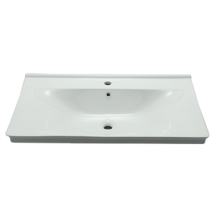 Cina Ceramica integrato rettangolare Mobiletto del <span class=keywords><strong>Bagno</strong></span> di Lavaggio A Mano Bacino Lavello - Product Image 1