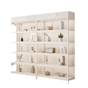 Vitrine de présentation de cosmétiques en bois haut de gamme pour usage commercial - Présentoir pré-assemblé pour salons de beauté, maquillage, soins de la peau SERMING SEM-036 - Product Image 5