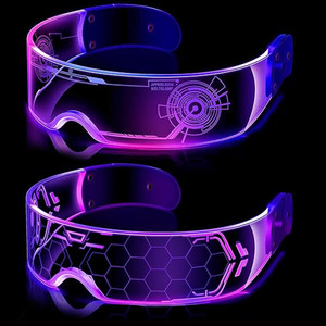 Gafas LED multicolores en una, suministro de fiesta con luz brillante para Bar Club <span class=keywords><strong>Halloween</strong></span> - Product Image 2