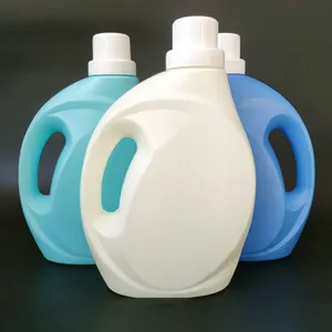 ODM OEM 2L 5L deterjen cucian botol kosong Logo kustom Volume dan warna berkualitas botol plastik PET