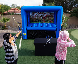 Plus de jouet gonflable et interactif pour enfants et adultes, jeu d'intérieur avec balles, pour les activités de tir à l'arc - Product Image 3
