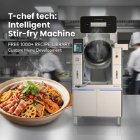 Machine à frire automatique commerciale pour cuisine de restaurant avec fonction d'auto-nettoyage, robot de cuisson en acier inoxydable