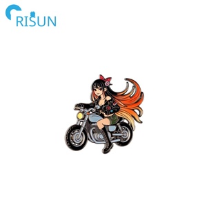 หมุดปักลายสำหรับนักขี่จักรยานและนักขี่จักรยานแบบเซ็กซี่หมุดปักหมุดโลหะเคลือบสำหรับรถสกู๊ตเตอร์เข็มติดปกมอเตอร์ไซด์ออกแบบได้ตามต้องการเข็มผู้หญิงนักขี่จักรยานสาว - Product Image 4