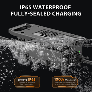 IP65 48V15A 60V12A 60V20A 72V10A 36V20V แบตเตอรี่ตะกั่วกรด ลิเธียมไอออน ชาร์จเร็วสำหรับรถจักรยานยนต์ QA840A 60v 72v แบตเตอรี่ตะกั่วกรด - Product Image 2