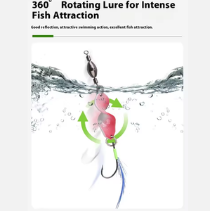 Aotuo Hot Selling 3g Spinner Rotante a <span class=keywords><strong>Spirale</strong></span> in Metallo con Piuma, Esca Artificiale per Spigola e Mandarino - Product Image 3