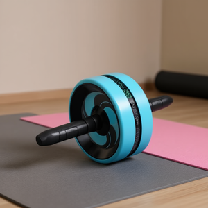 Roue abdominale bleu ciel de 18 cm à roue unique pour AB Roller, haute visibilité, pratique - Product Image 2