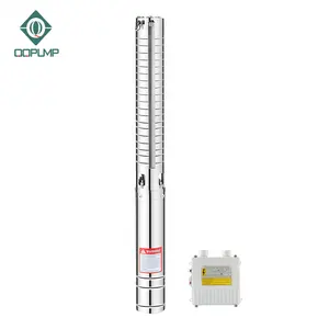 QQPump-bomba de agua sumergible de pozo profundo, 4SP8/21, 5,5 HP, 304SS, Vertical, máquina para agricultura