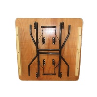 Meubles de bar de mariage, table de banquet pliante carrée pour fête, Portable, Camping, table de barbecue, Table pliante carrée en bois, vente en gros
