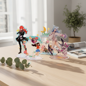 อะคริลิคสองด้านลายโฮโลแกรมรุ้ง ตัวการ์ตูนอนิเมะ ของที่ระลึกเคป๊อปแบบตั้งโชว์ - Product Image 4